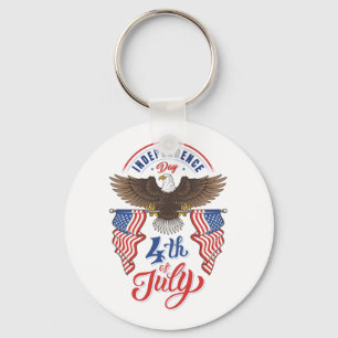 Porte-clés 4 juillet Porte - clé patriotique