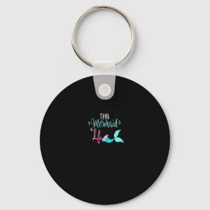 Porte-clés 4Anniversaire Chemise Mermaid Fille Party mignonne