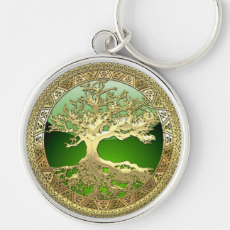 Porte-clés [500] Arbre de la vie celtique [or]