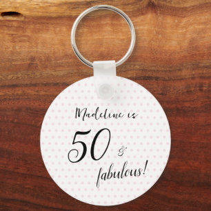 Porte-clés 50 et fabuleux Pink Black 50e anniversaire