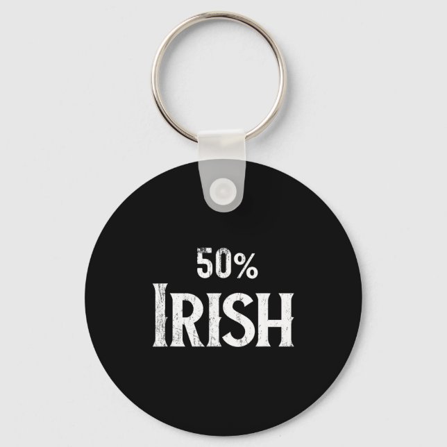 Porte-clés 50% Half Irish Shirt, St Patricks Day  (Recto)