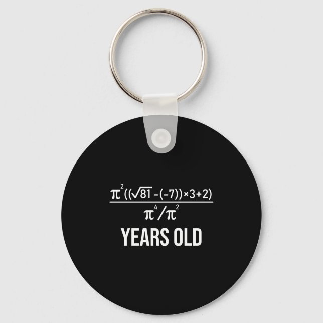 Porte-clés 50 Years Old Equation Funny 50th Birthday Math  (Recto)