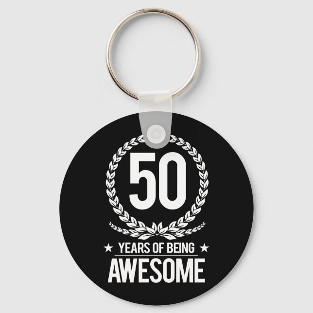 Porte-clés 50e anniversaire (50 ans d'être génial) (Recto)