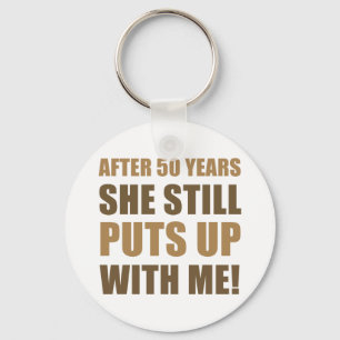 Porte-clés 50e anniversaire Humour pour hommes