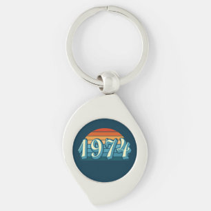 Porte-clés 50e anniversaire Vintage 1974