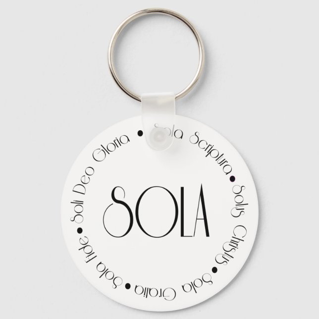 Porte-clés 5 solas (Recto)