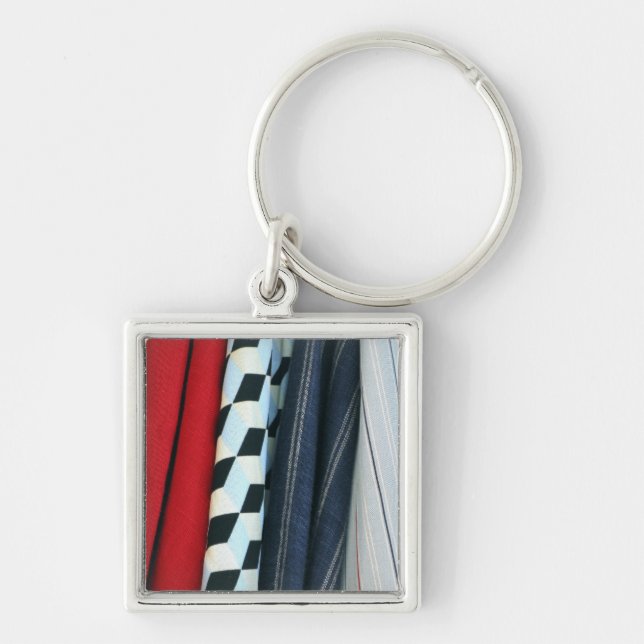 Porte-clés 5 Tissus Avec Motifs géométriques (Devant)
