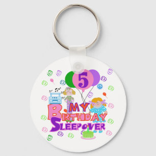 Porte-clés 5e anniversaire Sleepover T-shirts et cadeaux