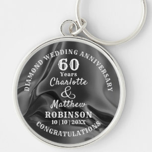 Porte-clés 60th Anniversary Diamond Wedding Gift Personalized