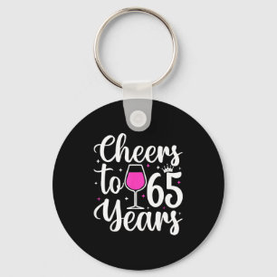 Porte-clés 65 Ans 65e Fête d'anniversaire Hommes Femmes