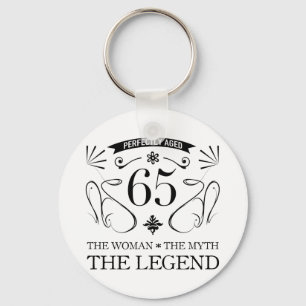 Porte-clés 65e anniversaire pour les femmes