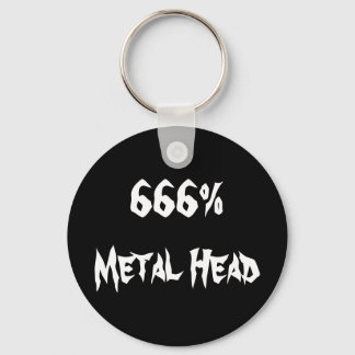 Porte-clés 666%Tête métallique