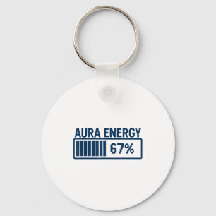 Porte-clés 67 Aura à Six Sept Mème Drôle Gen Alpha Argot 