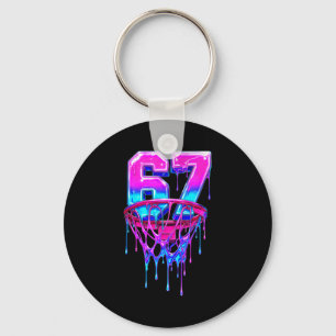 Porte-clés 67 Basketball Drip Six Seven Drôle 