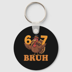 Porte-clés 67 Bruh Dinde Mathématiques Thanksgiving Prof Math