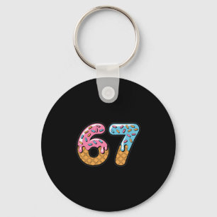 Porte-clés 67 Glace Dégoulinante Mème Six Sept Argot Gen Alph