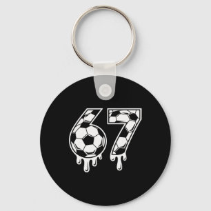 Porte-clés 67 Glace qui coule Foot Gen Alpha Six Seven Mème 