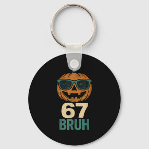 Porte-clés 67 Halloween Bruh Citrouille 6-7 Meme Langage Gen