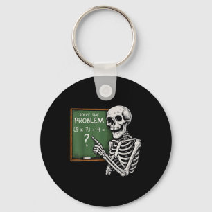 Porte-clés 67 Halloween Math Drôle Six Sept Meme Brainrot Crâ