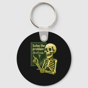 Porte-clés 67 Halloween Math Drôle Six Sept Meme Brainrot Squ