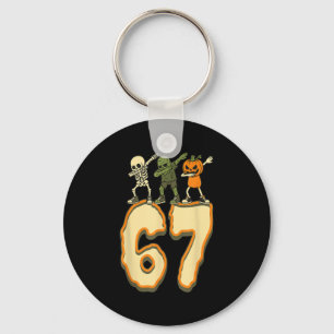 Porte-clés 67 Halloween Meme 6 7 Nombres Six Sept Drôles Enfa