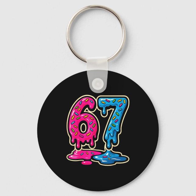 Porte-clés 67 Ice Cream Meme Six Seven  (Recto)