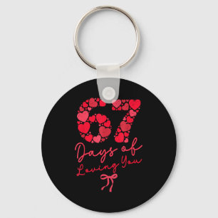 Porte-clés 67 Jours À T'aimer Saint-Valentin Couple Coquett