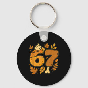 Porte-clés 67 Meme de Thanksgiving drôle Six Seven Génération