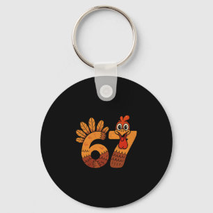 Porte-clés 67 Meme humour 6-7 Drôle Six Sept Thanksgiving Tur
