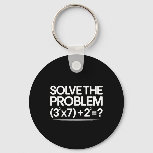 Porte-clés 67 Meme Math Drôle Six Sept Professeur Brainrot Bl (Recto)