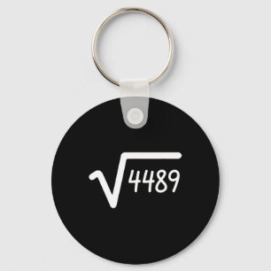 Porte-clés 67 Meme Racine Carrée De 4489 Six Sept