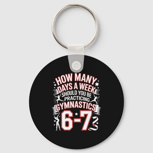 Porte-clés 67 Meme Six Seven Funny How Many Days Gymnastics  (Recto)