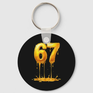 Porte-clés 67 Or Dégoulinant Drôle Six Sept Mème Garçons Enfa