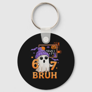 Porte-clés 67 Prof Ghost Halloween Six Seven Mème Équation Ma