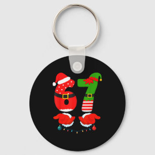 Porte-clés 67 Six Seven 6 7 Mème E Couple Noël Correspondant 