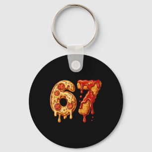 Porte-clés 67 Six Seven 6-7 Pizza & Chicken Nugget - Bra pour