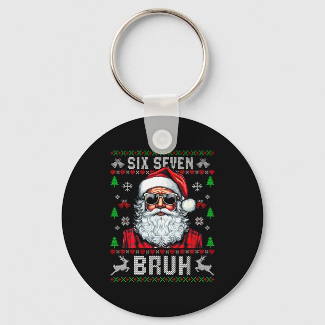 Porte-clés 67 Six Seven Burh Funny Christmas 6 7 Meme Men Wom (Recto)