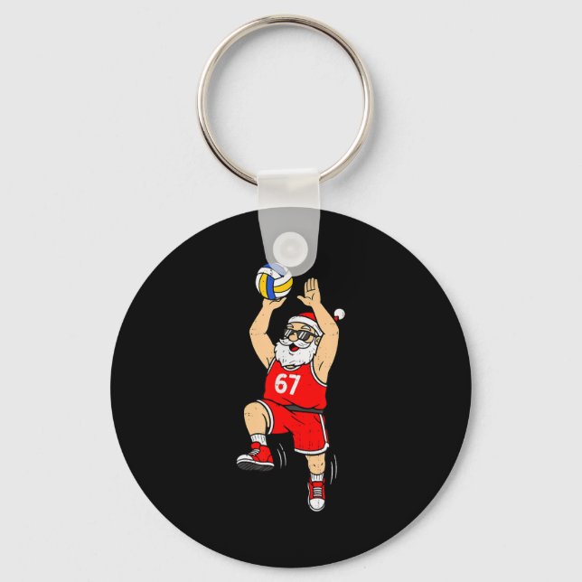 Porte-clés 67 Volleyball Santa Six Seven Meme Christmas Srt M (Recto)