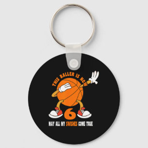 Porte-clés 6 ans Joyeux 6e anniversaire Basketball 6e anniver