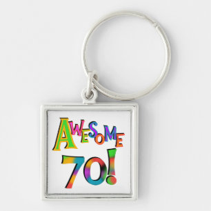 Porte-clés 70 superbes T-shirts et cadeaux d'anniversaire