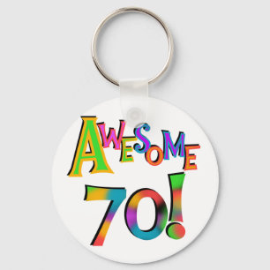 Porte-clés 70 superbes T-shirts et cadeaux d'anniversaire