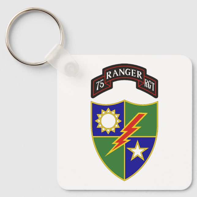 Porte-clés 75e Porte - clé du régiment des Rangers (Recto)