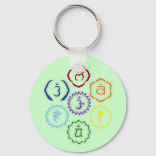 Porte-clés 7 chakras en cercle
