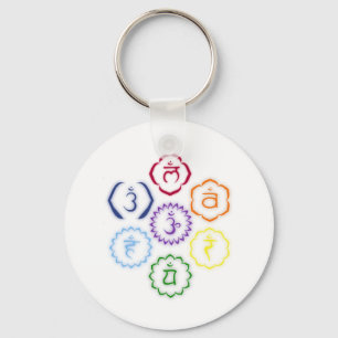Porte-clés 7 chakras en cercle