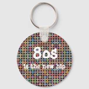 Porte-clés 80's Funky élégant Sophisticated Fancy Motif