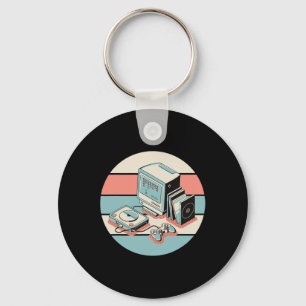 Porte-clés 80s Retro Vintage Gamer Arcade Machine Jeu cadeau