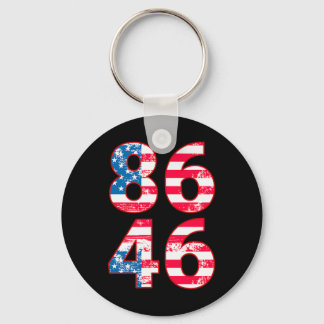Porte-clés 86 46 Anti Biden Pro Trump Patriotic
