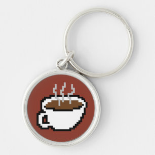 Porte-clés 8 Bit Coffee Keychain