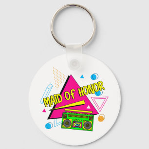 Porte-clés 90S Maid Of Honor Bridesmaid Brigad Retro Bac