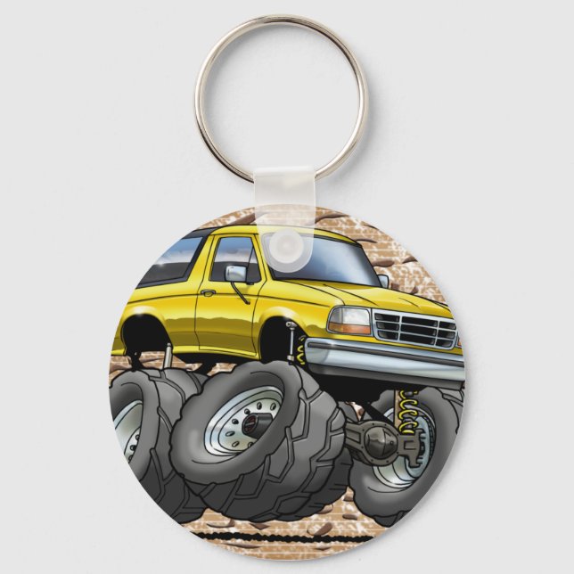 Porte-clés 92-96 Bronco jaune (Recto)